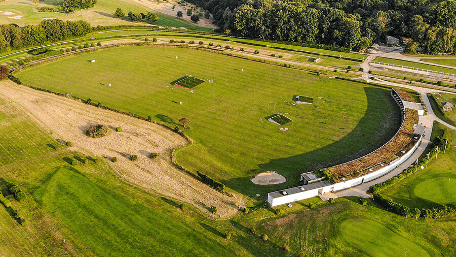 Golfanlage von oben